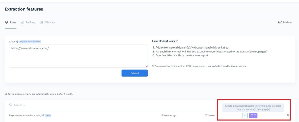 A screenshot of the settings page in a WordPress website featuring SEO keywords and ranking options.