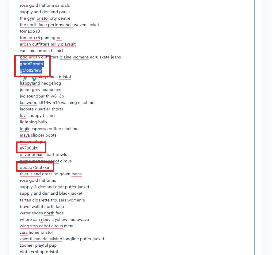 A screenshot of a google search page displaying ranking and lowfruits.